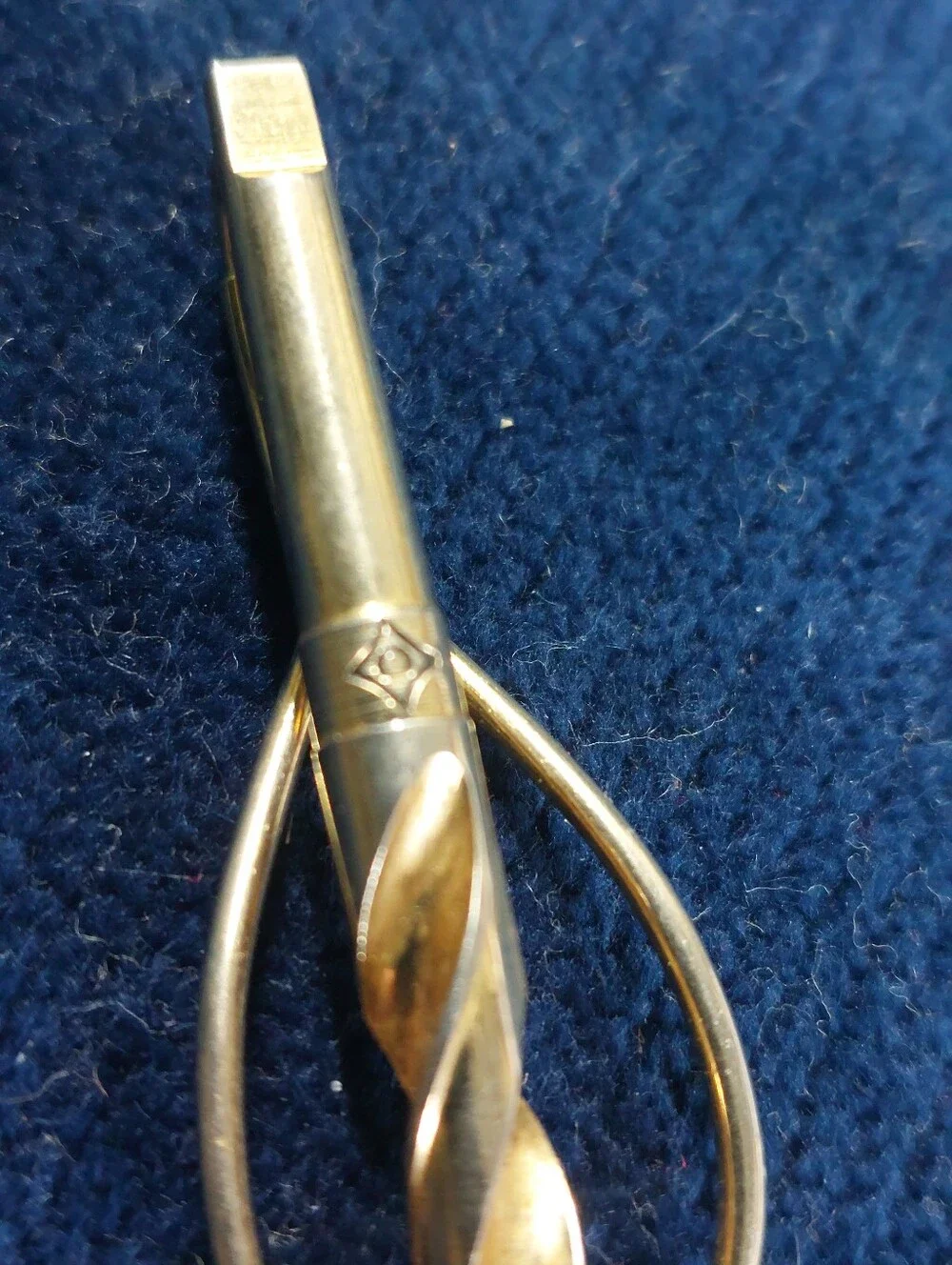 ​Vtg Lot of 2 Tool Advertising Tie Clips - Heller File & Cleveland Drill Company